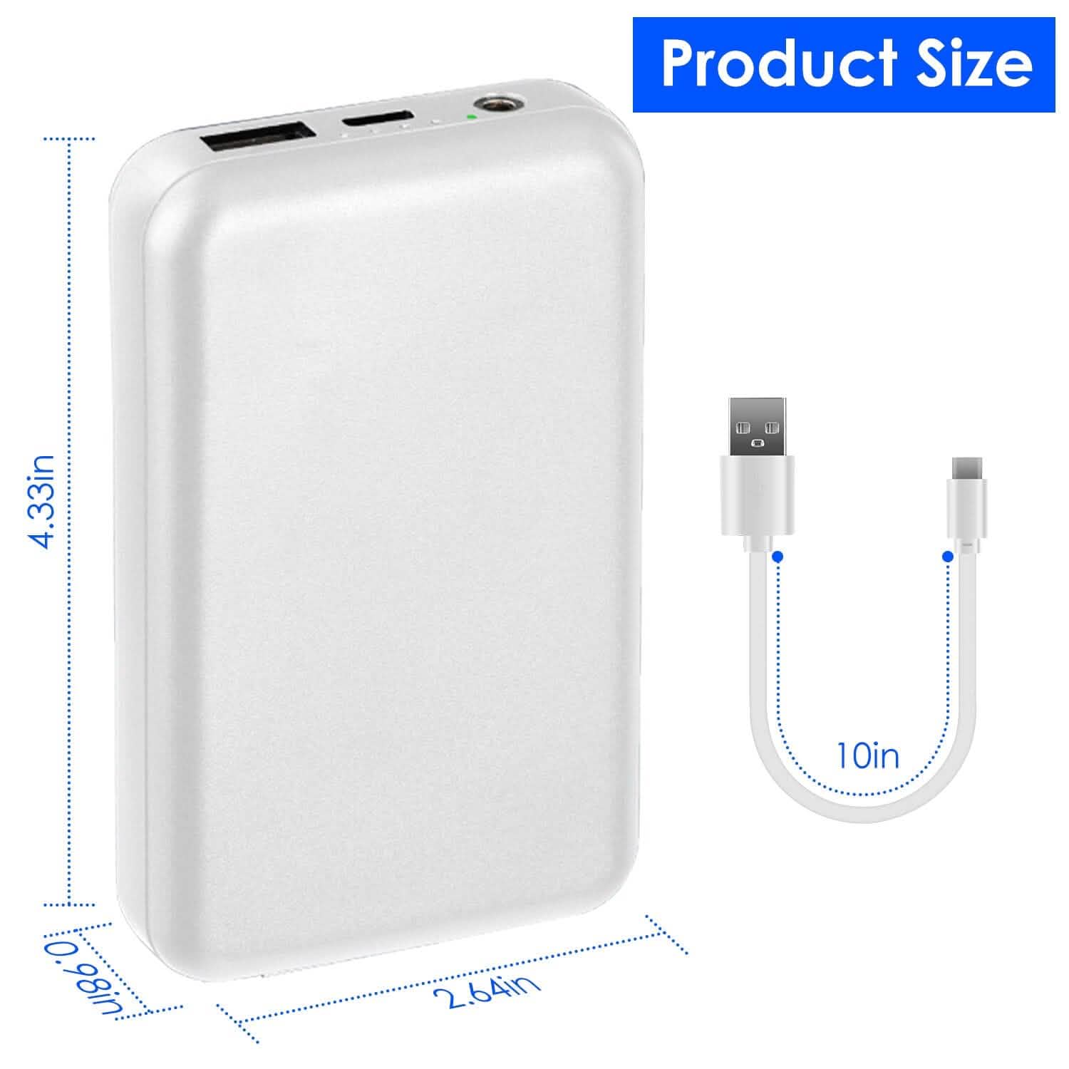 10000mAh Portable Charger Battery Pack for Heated Blanket Vest Jacket DailySale