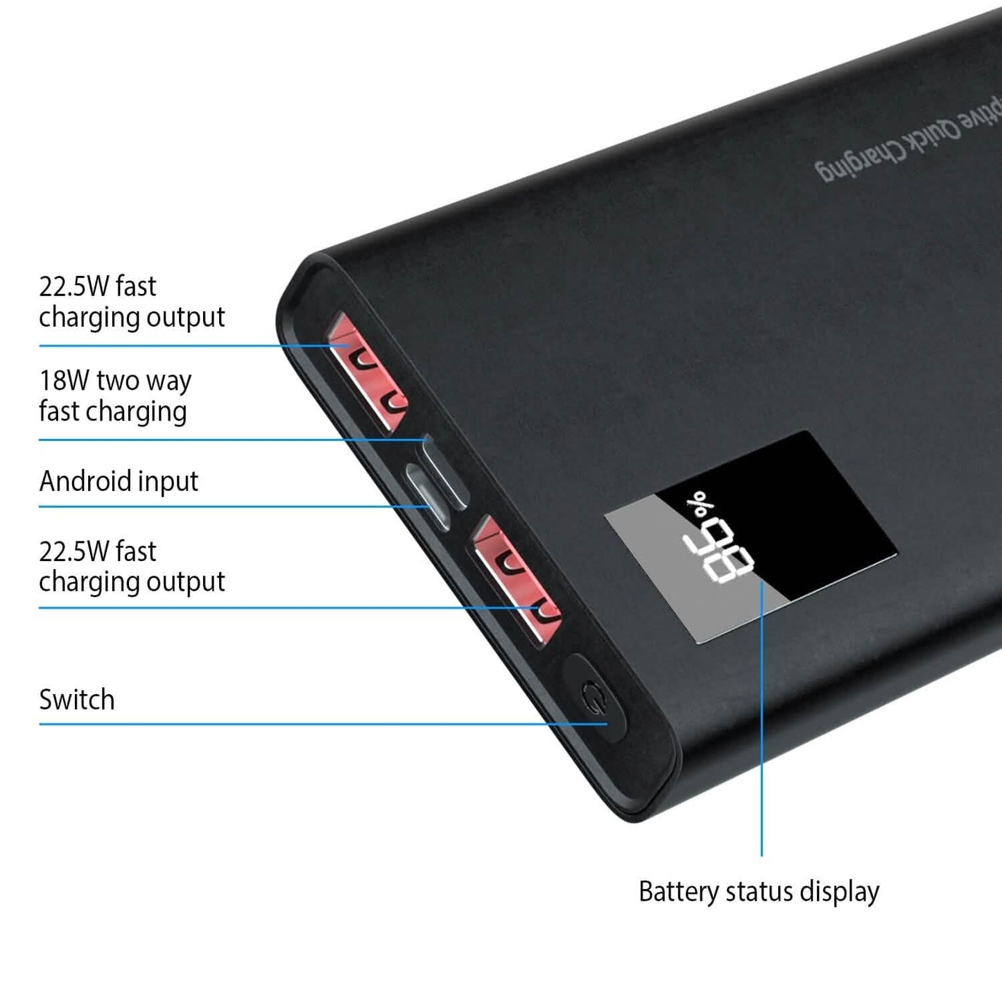 10000mAh Power Bank Portable Charger External Battery Pack DailySale