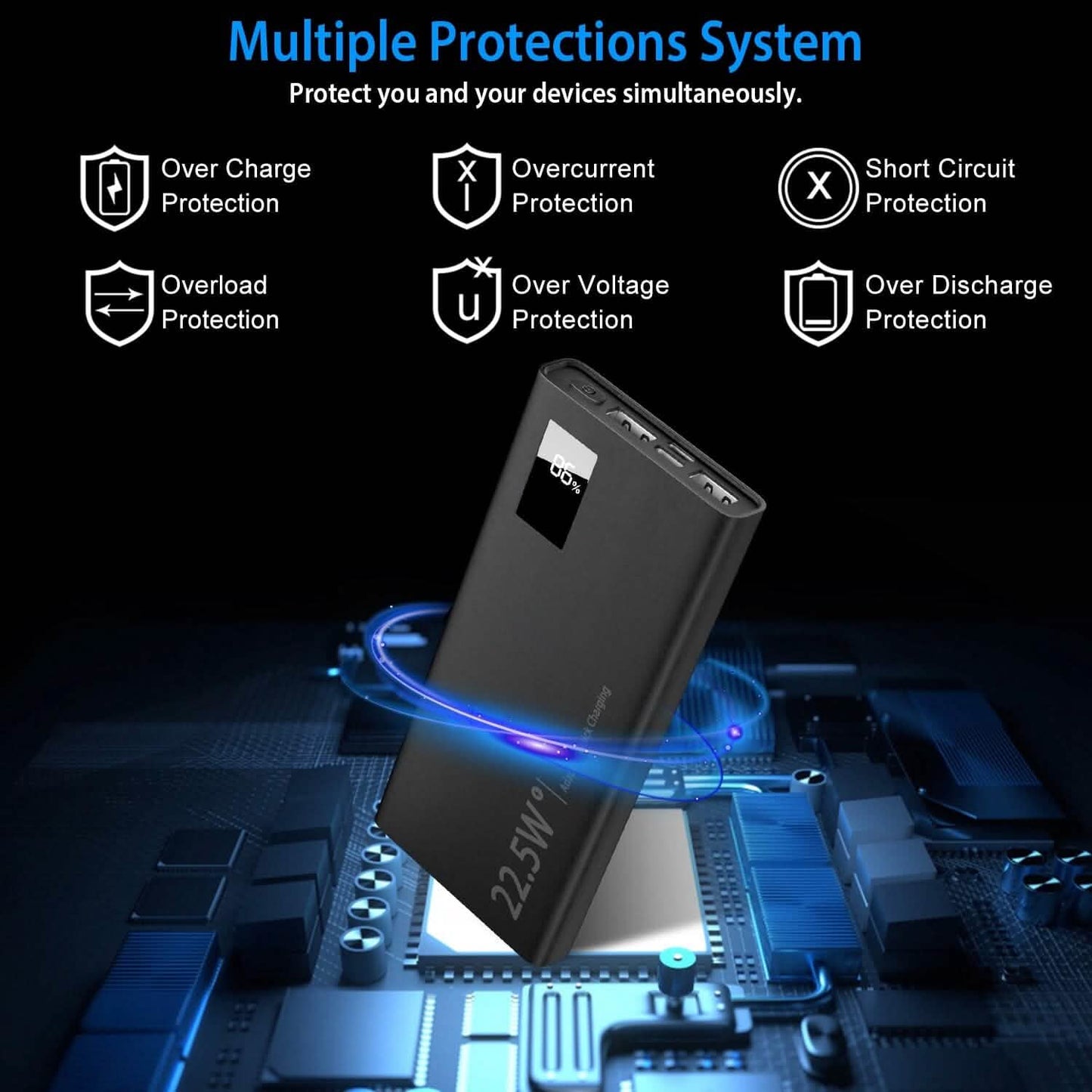 10000mAh Power Bank Portable Charger External Battery Pack DailySale