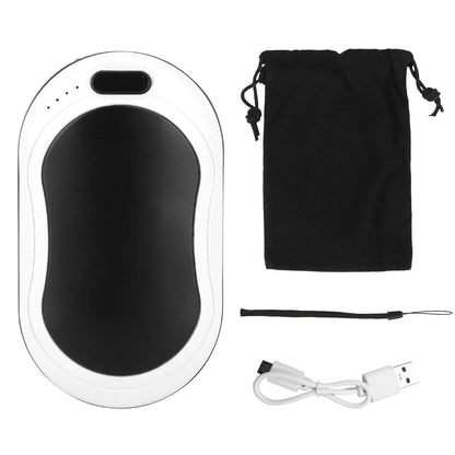 10000mAh Power Bank Rechargeable Pocket Warmer Double-Sided Heating DailySale