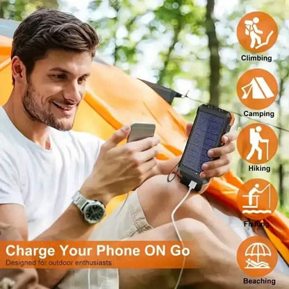 10000mAh Solar Power Bank with Flashlight DailySale