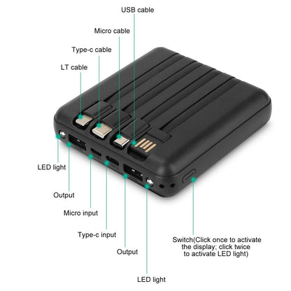 1000mAh Portable Charger Power Bank DailySale