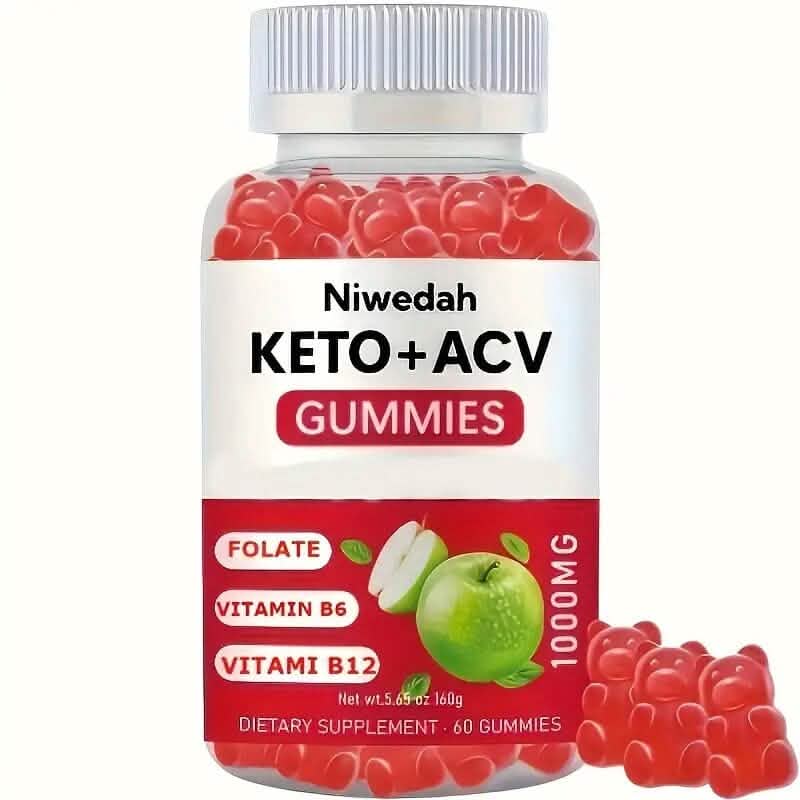1000mg Keto+ACV Niwedah Apple Cider Vinegar Gummies DailySale