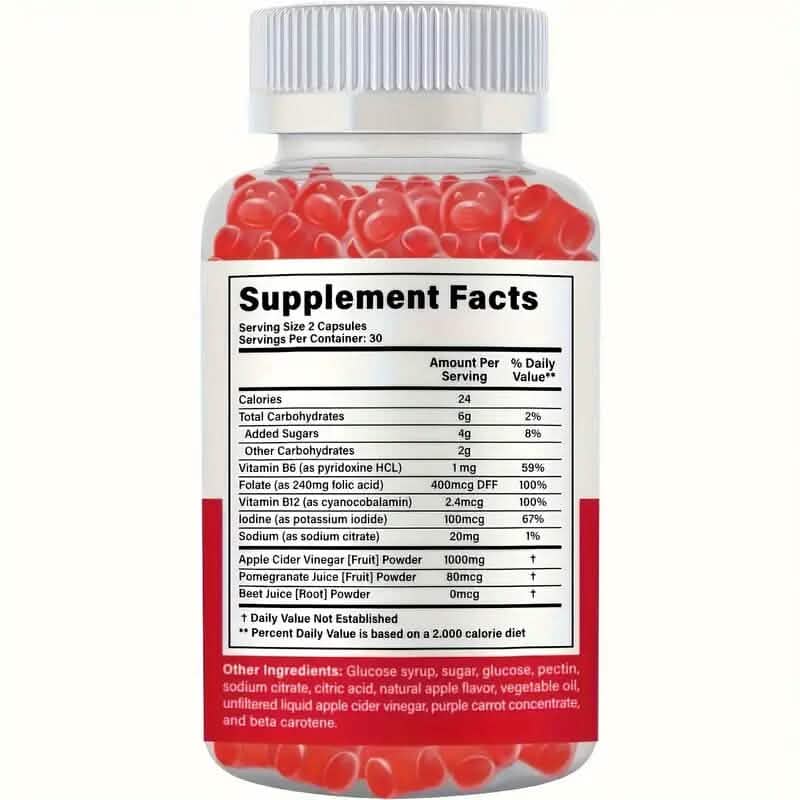 1000mg Keto+ACV Niwedah Apple Cider Vinegar Gummies DailySale
