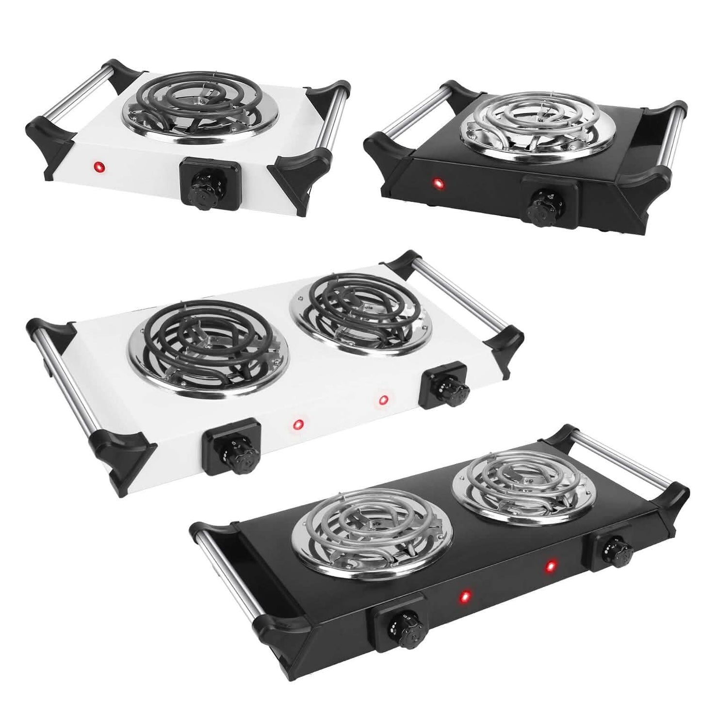 1000W Electric Burner Portable Coil Heating Hot Plate Stove Countertop DailySale