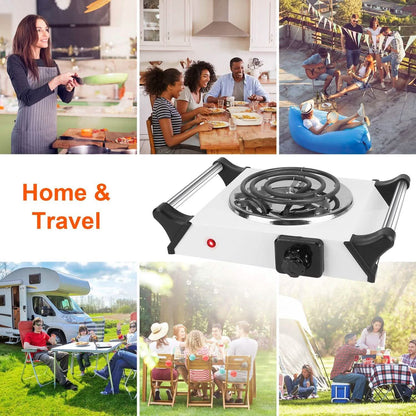 1000W Electric Burner Portable Coil Heating Hot Plate Stove Countertop DailySale