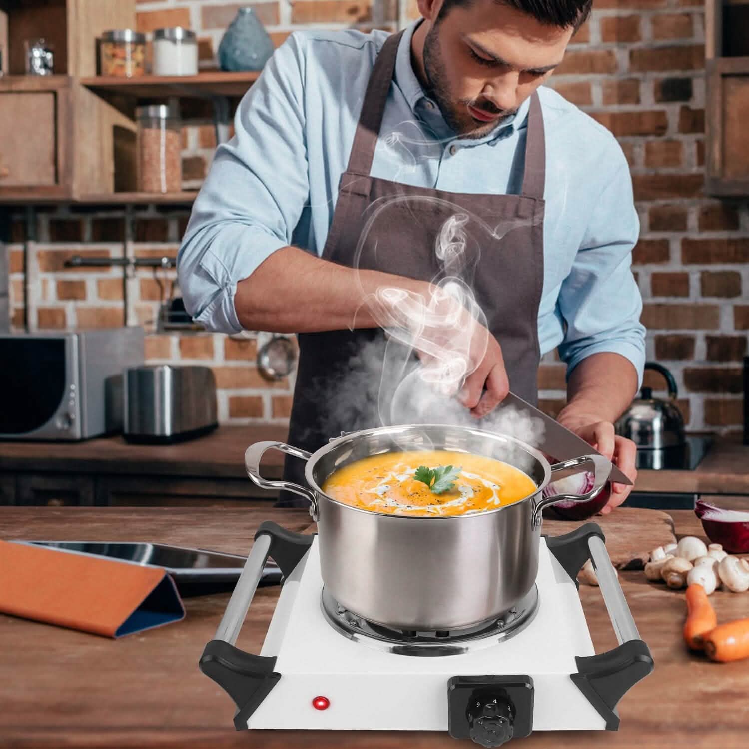 1000W Electric Burner Portable Coil Heating Hot Plate Stove Countertop DailySale