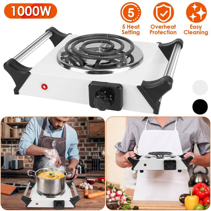 1000W Electric Burner Portable Coil Heating Hot Plate Stove Countertop DailySale