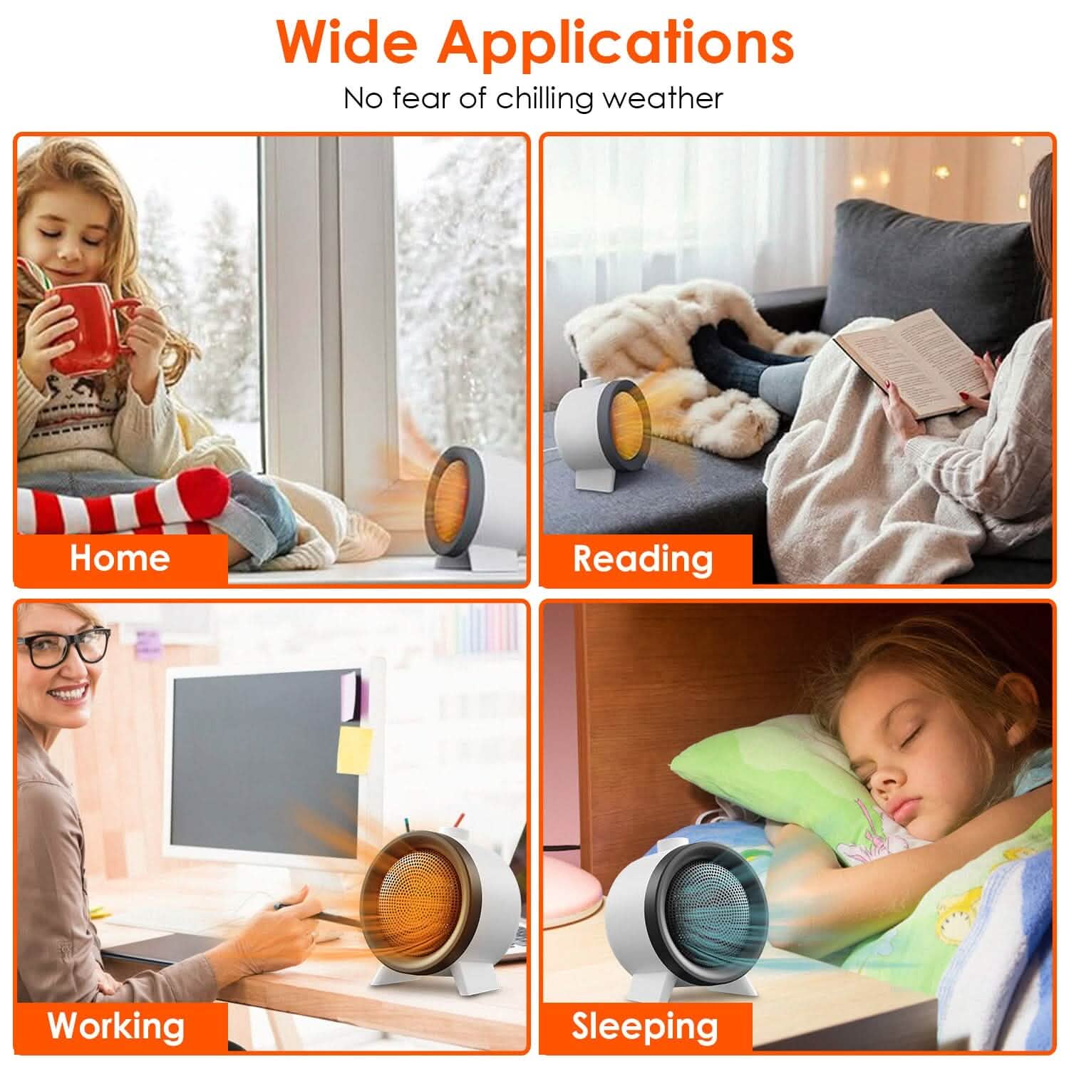 1000W Electric Space Heater Fan DailySale
