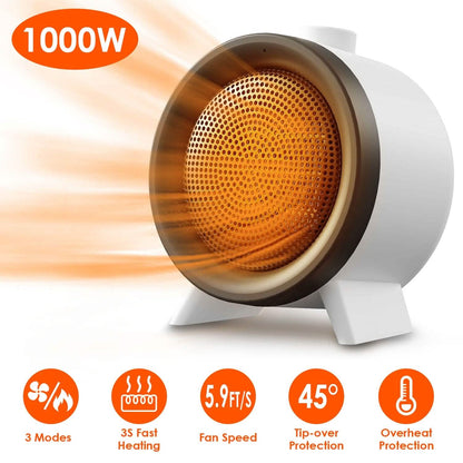 1000W Electric Space Heater Fan DailySale