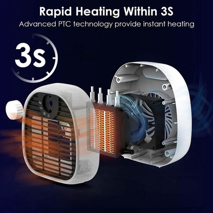 1000W Portable Electric Heater DailySale