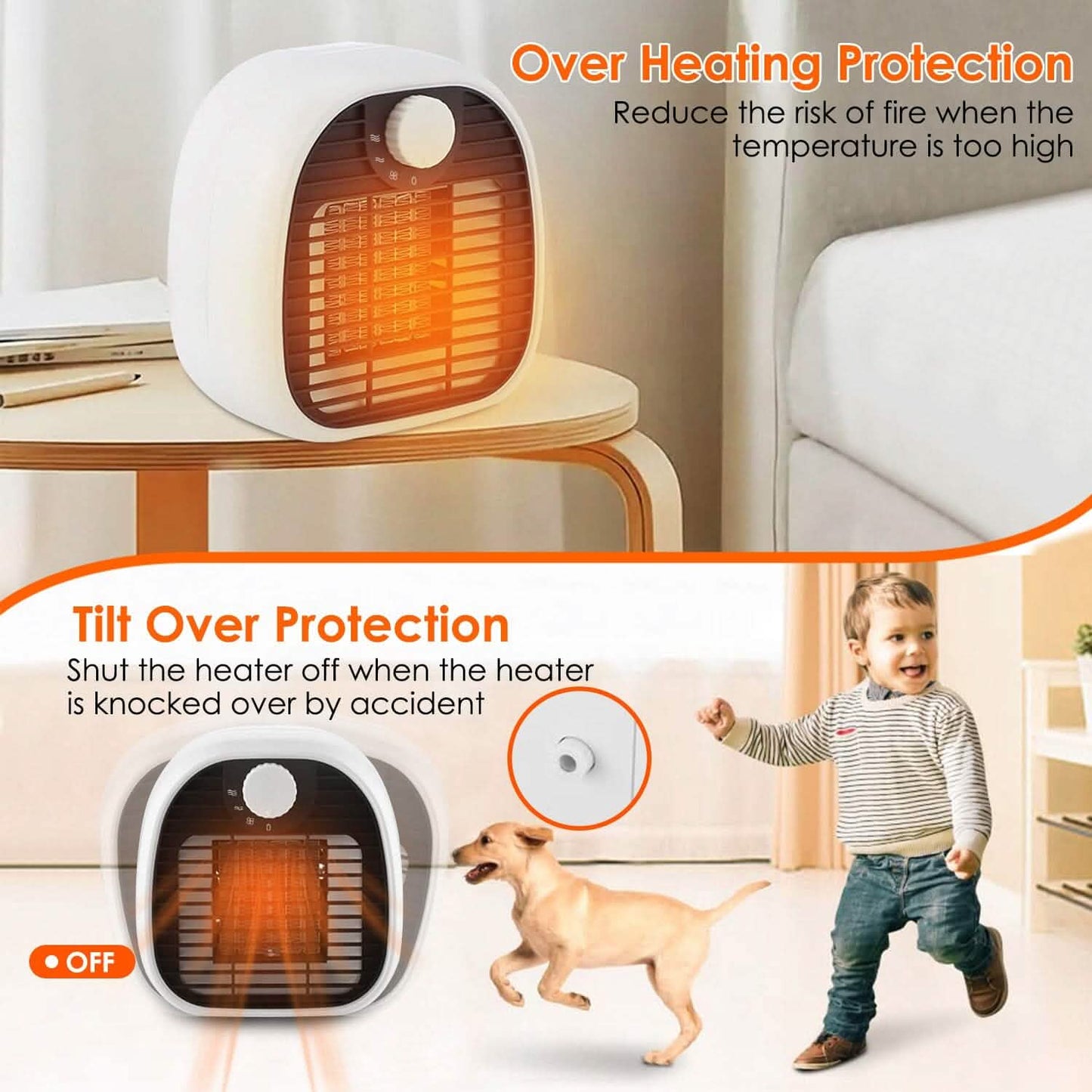1000W Portable Electric Heater DailySale