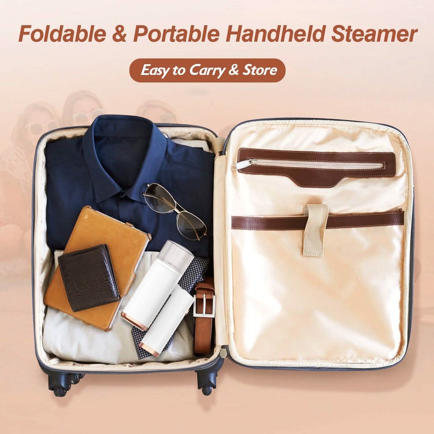 1000W Portable Handheld Clothes Steamer with Brush Foldable DailySale