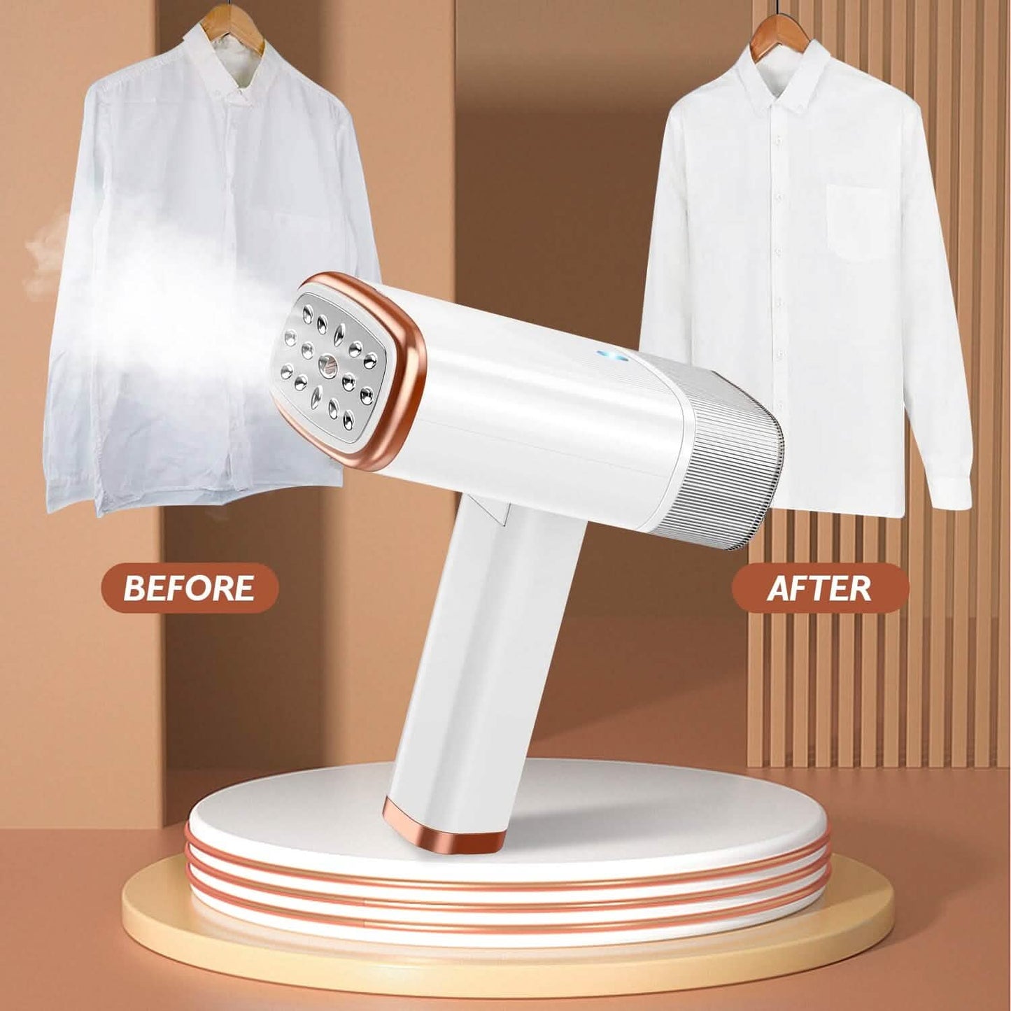 1000W Portable Handheld Clothes Steamer with Brush Foldable DailySale