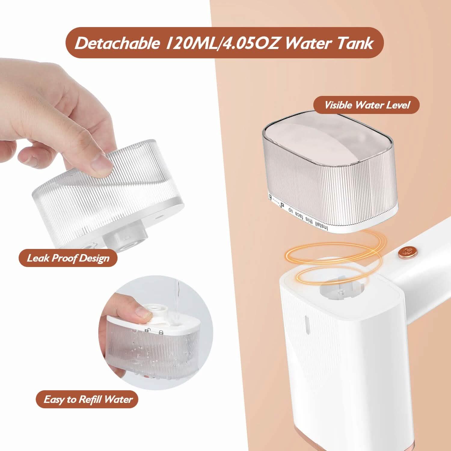 1000W Portable Handheld Clothes Steamer with Brush Foldable DailySale