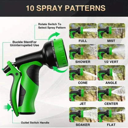 Heavy-Duty Expandable Garden Hose - Leakproof Design with Spray Nozzle DailySale