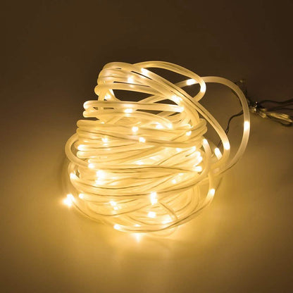 100 LED Solar Power Fairy String Rope Light - Warm White DailySale