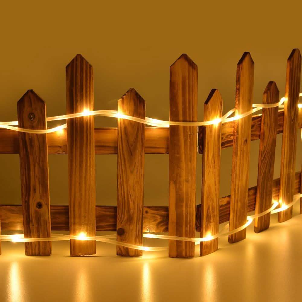 100 LED Solar Power Fairy String Rope Light - Warm White DailySale