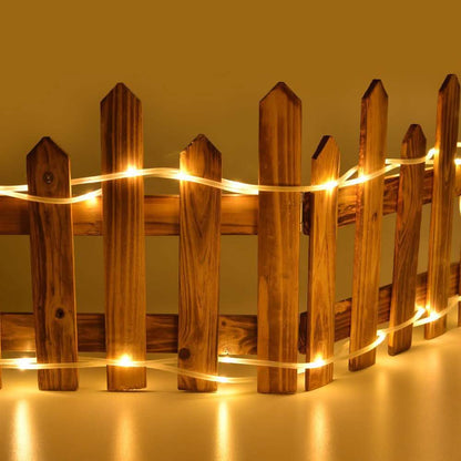 100 LED Solar Power Fairy String Rope Light - Warm White DailySale
