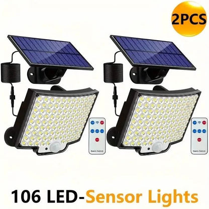 106 LED Security Lamp Dusk To Dawn 270° Wide Angle Outdoor Lighting DailySale