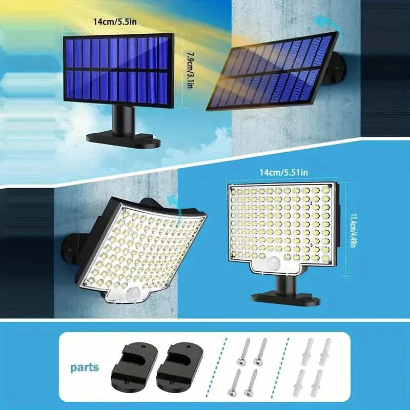 106 LED Security Lamp Dusk To Dawn 270° Wide Angle Outdoor Lighting DailySale