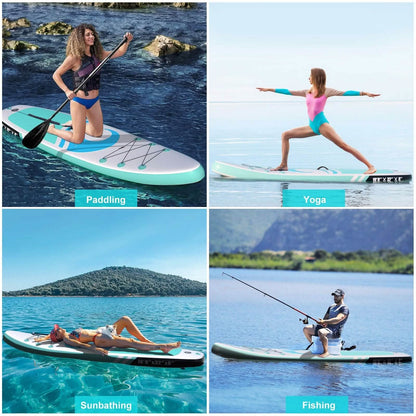 10’6” x 32”x 6” Paddle Boards for Adults with Premium SUP Accessories and Backpack DailySale
