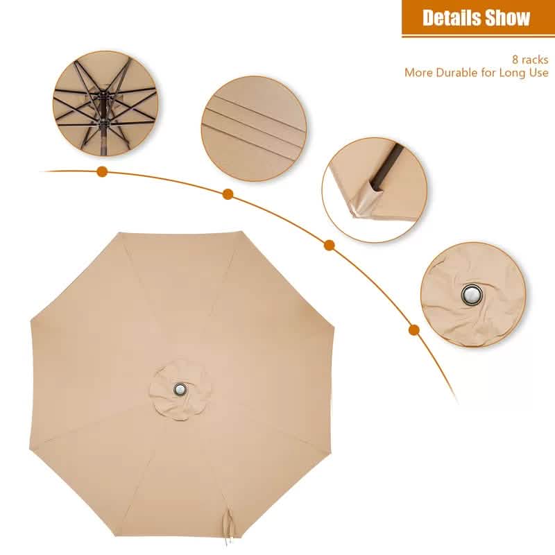 106.3-Inch Outdoor Patio Umbrella DailySale