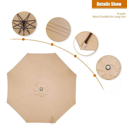 106.3-Inch Outdoor Patio Umbrella DailySale
