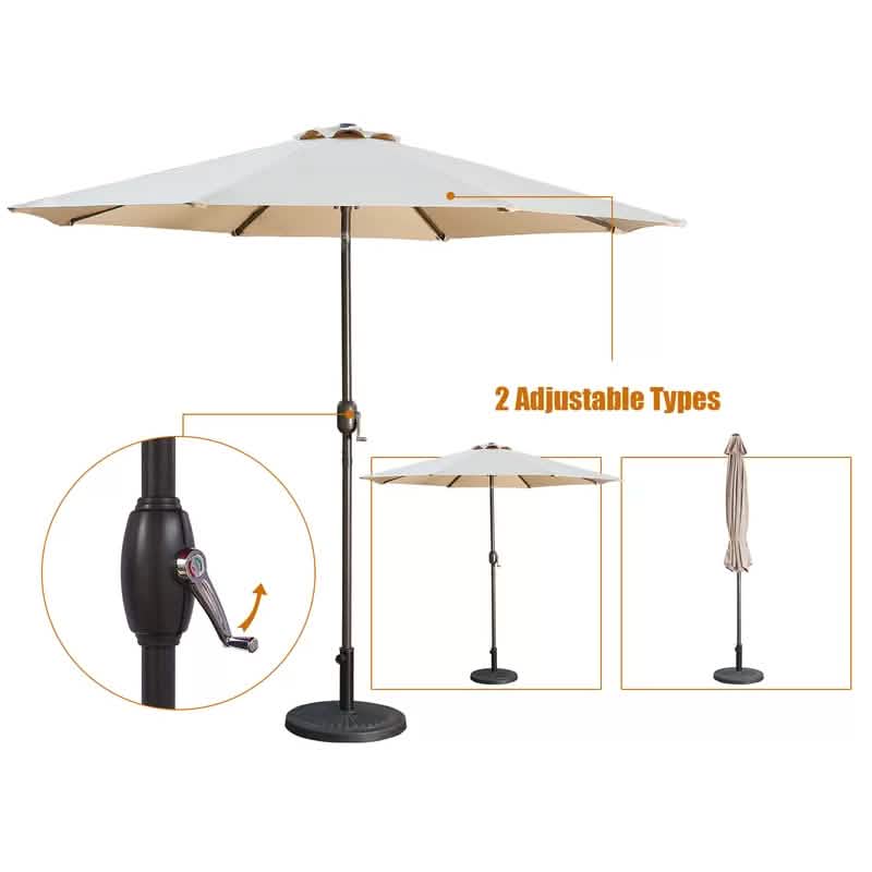 106.3-Inch Outdoor Patio Umbrella DailySale