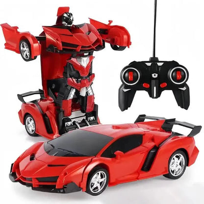 1:18 Remote Control Deformation Robot Car with LED Lights – 360° Drift, USB Rechargeable DailySale