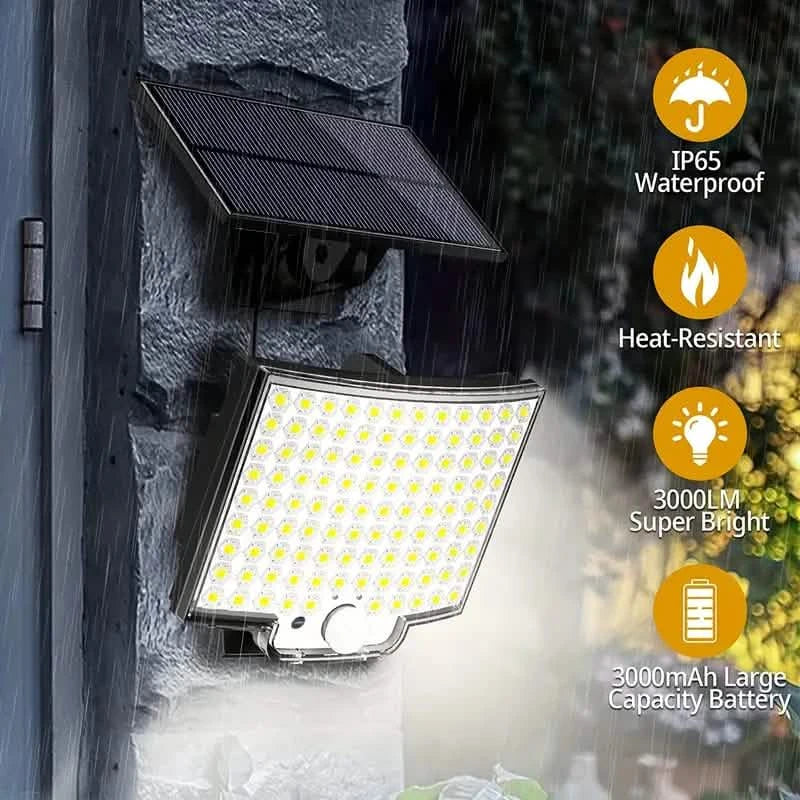106LED Super Bright Motion Sensor Solar Power LED Garden Wall Light DailySale