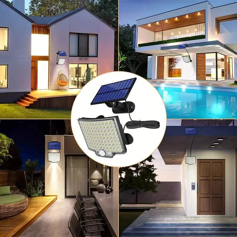 106LED Super Bright Motion Sensor Solar Power LED Garden Wall Light DailySale