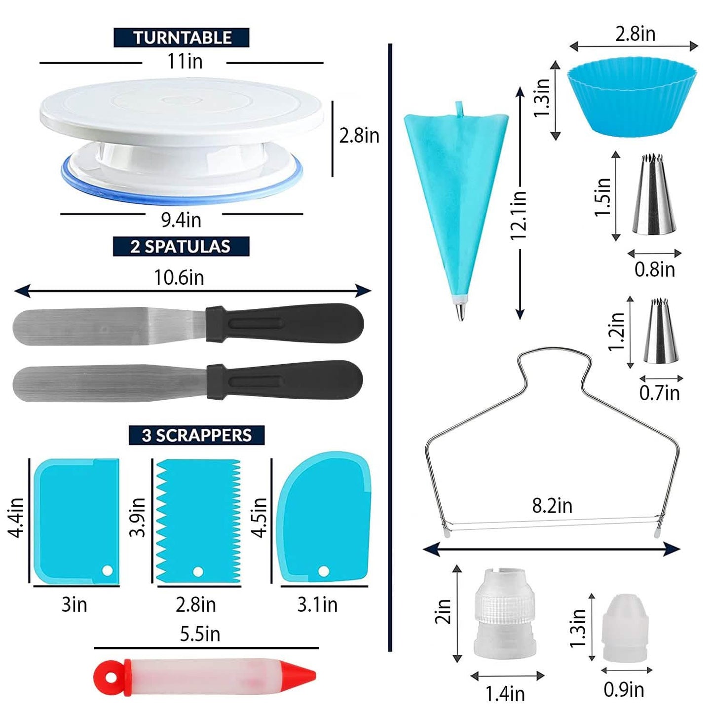108-Piece: Cake Decorating Supplies Kit DailySale
