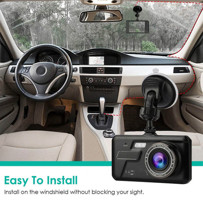 1080P 4-Inch Touch Screen Dual Dash Cam DailySale