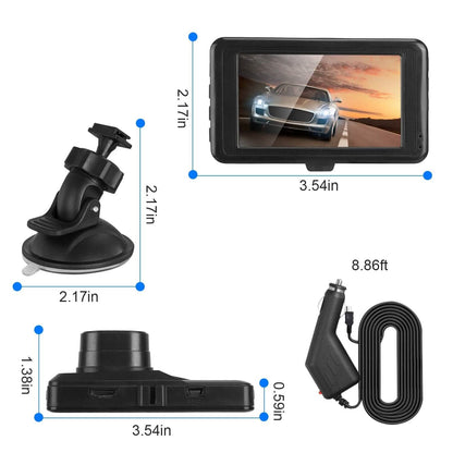 1080P Car DVR 3" Camera Dash Cam with 100° Angle Loop Recording Motion Detection DailySale