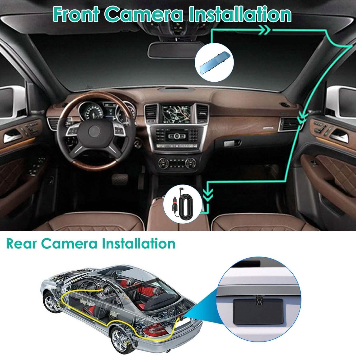 1080P Car DVR 4.3inches Dash Cam with 140° Angle Loop Recording DailySale