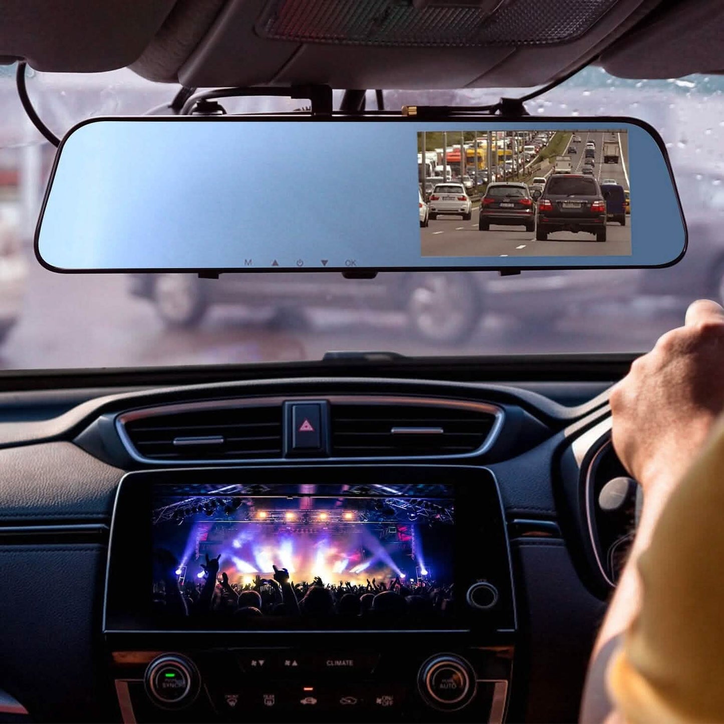 1080P Car DVR 4.3inches Dash Cam with 140° Angle Loop Recording DailySale