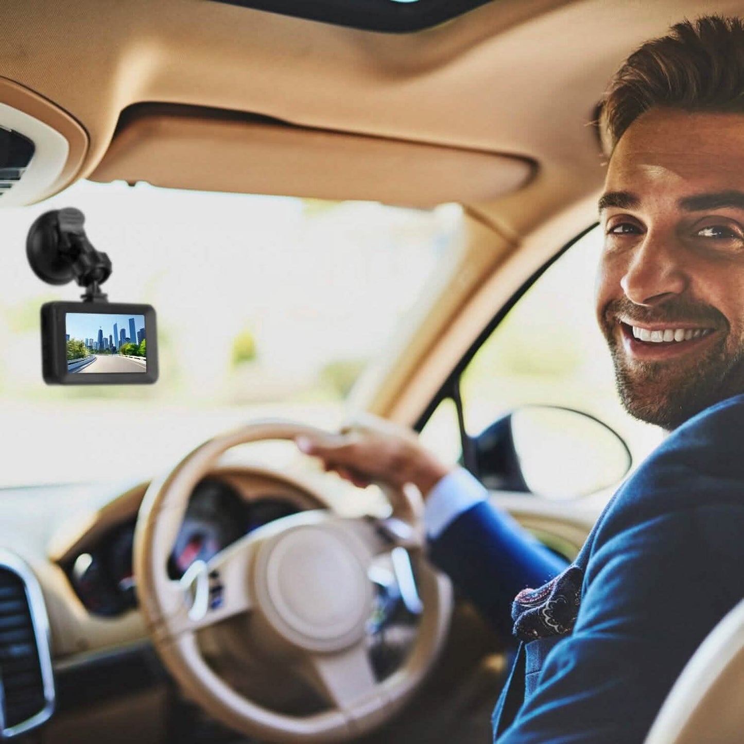 1080P Dual Dash Cam 3" Screen with Front and Rear Camera G-Sensor Motion Night Vision Loop Recording DailySale