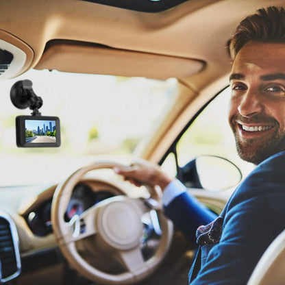 1080P Dual Dash Cam 3" Screen with Front and Rear Camera G-Sensor Motion Night Vision Loop Recording DailySale