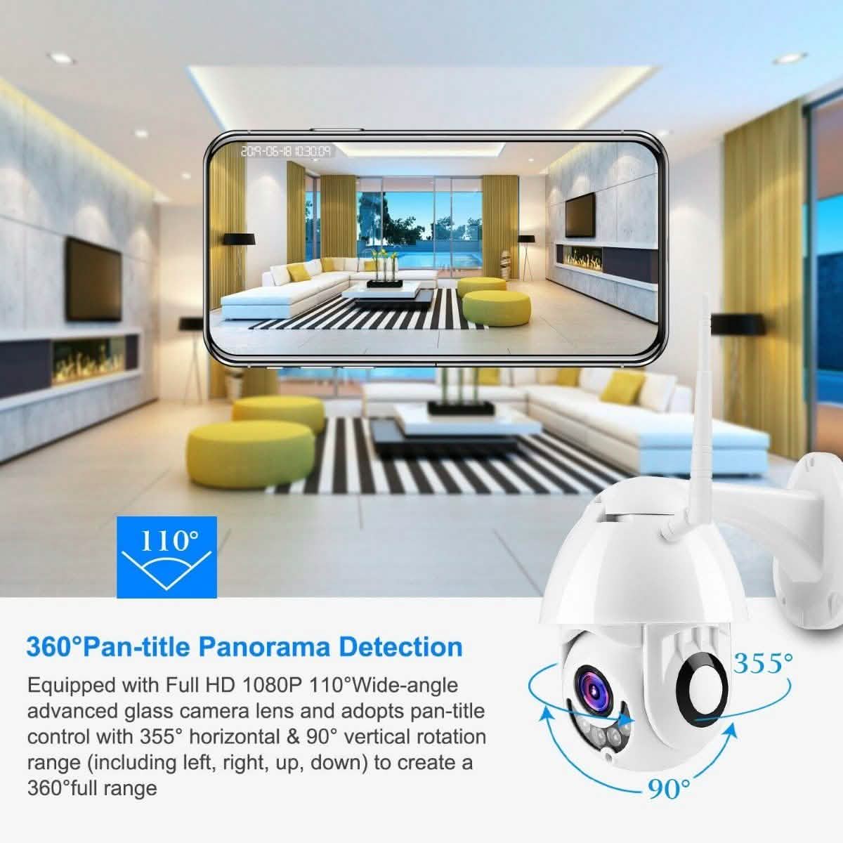 1080P FHD WiFi IP Camera Two-Way DailySale