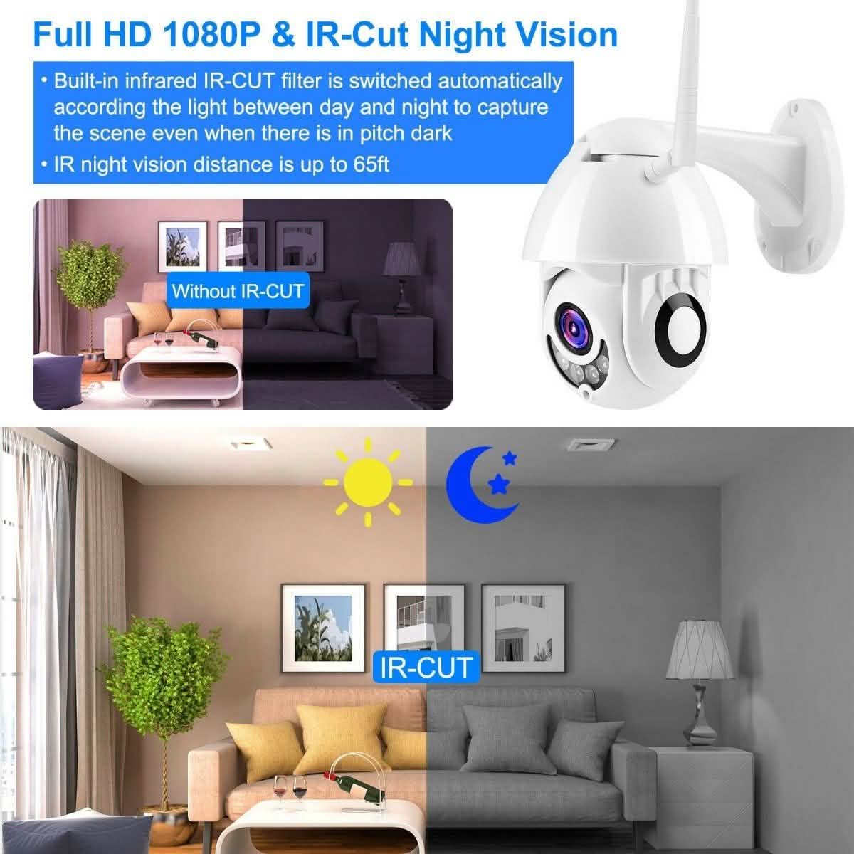 1080P FHD WiFi IP Camera Two-Way DailySale