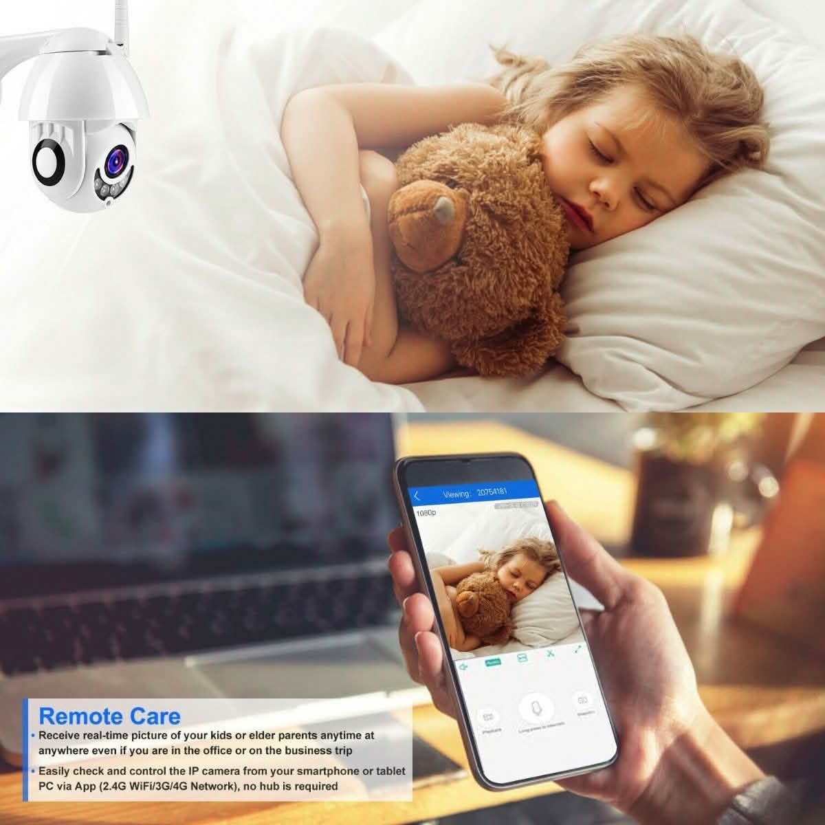 1080P FHD WiFi IP Camera Two-Way DailySale