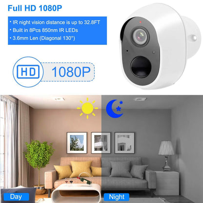1080P FHD WiFi IP Two-Way Audio Security Surveillance Camera DailySale