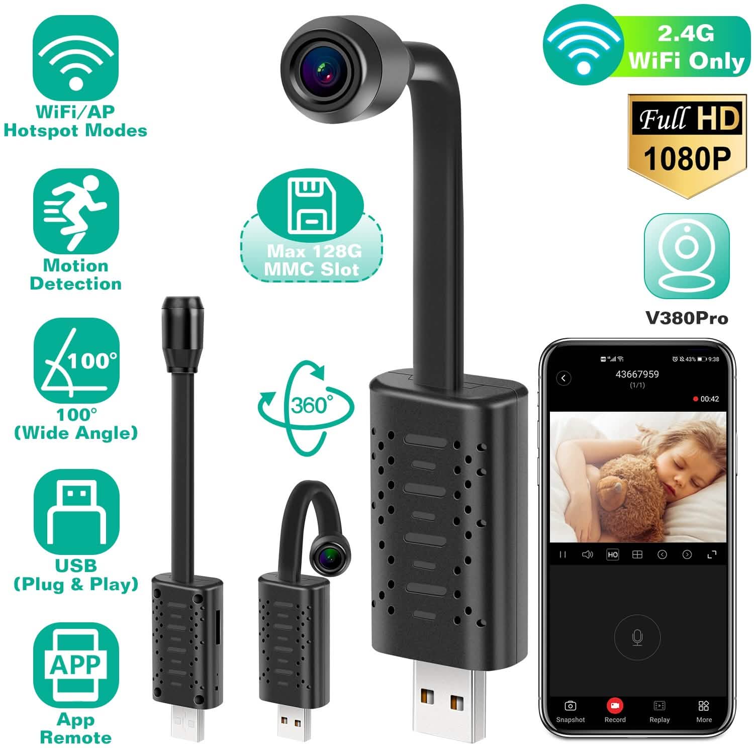 1080P HD Mini USB IP Camera Motion Detection DailySale