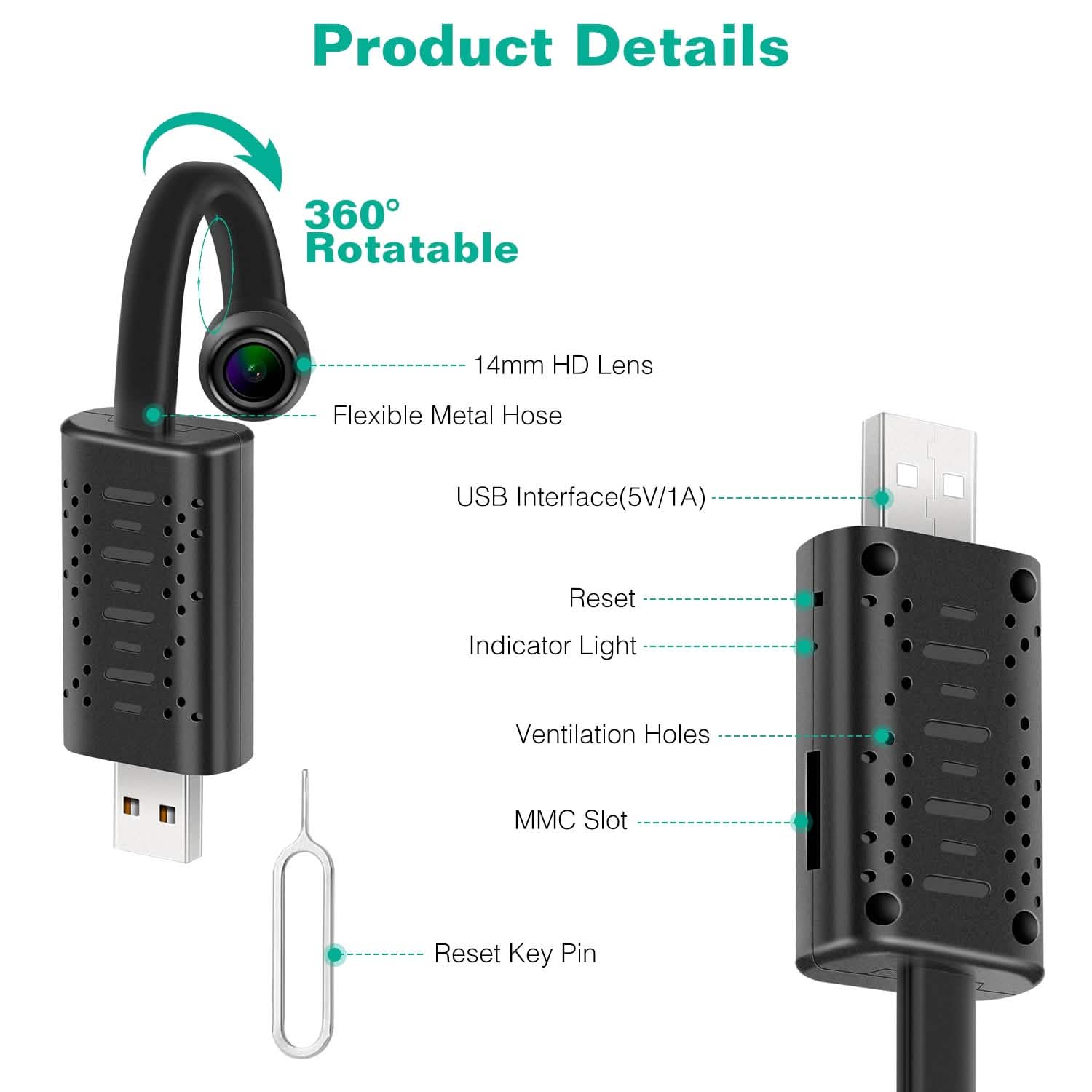 1080P HD Mini USB IP Camera Motion Detection DailySale