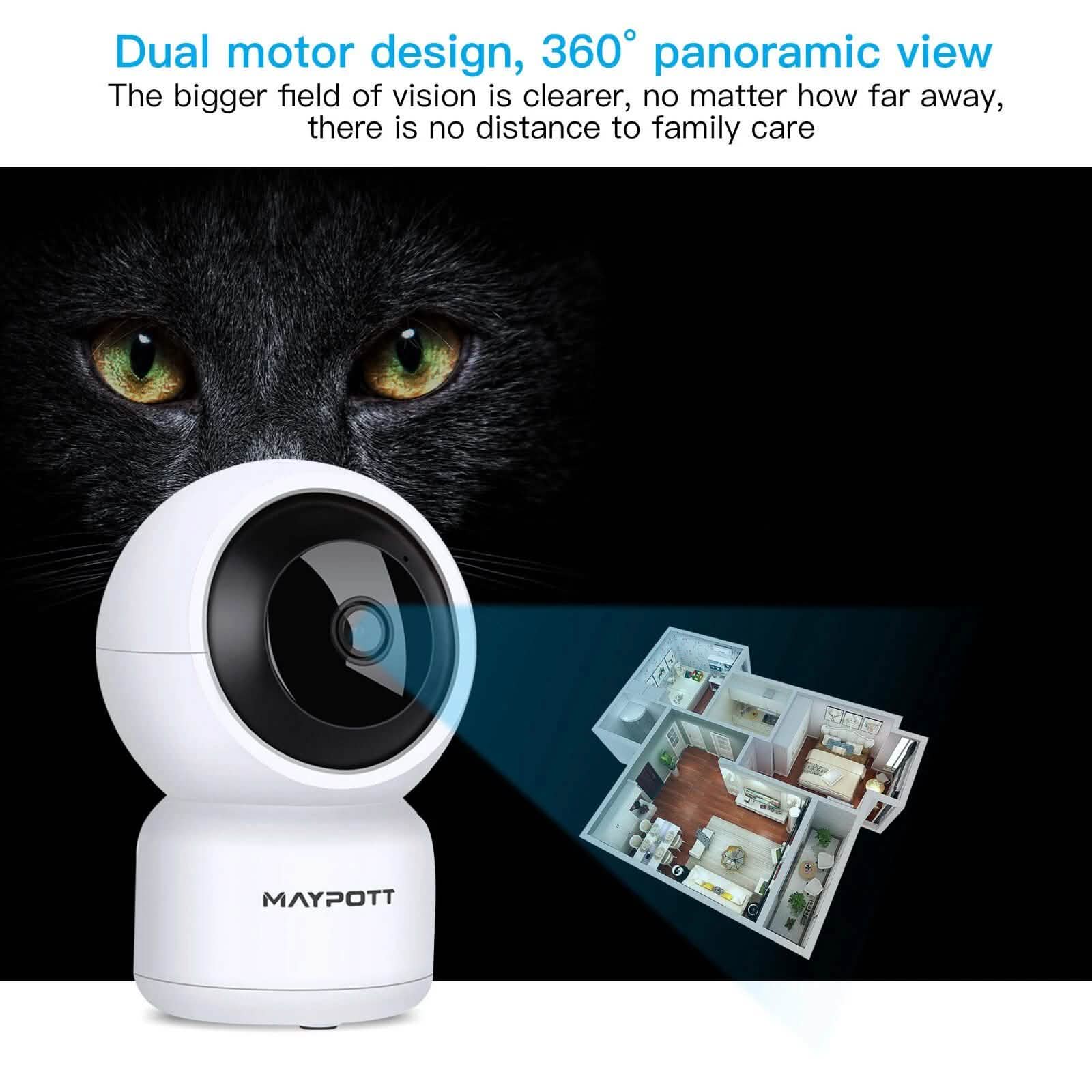 1080P HD Wireless Smart Spy Camera WiFi Security IR Night Vision Baby Monitor DailySale