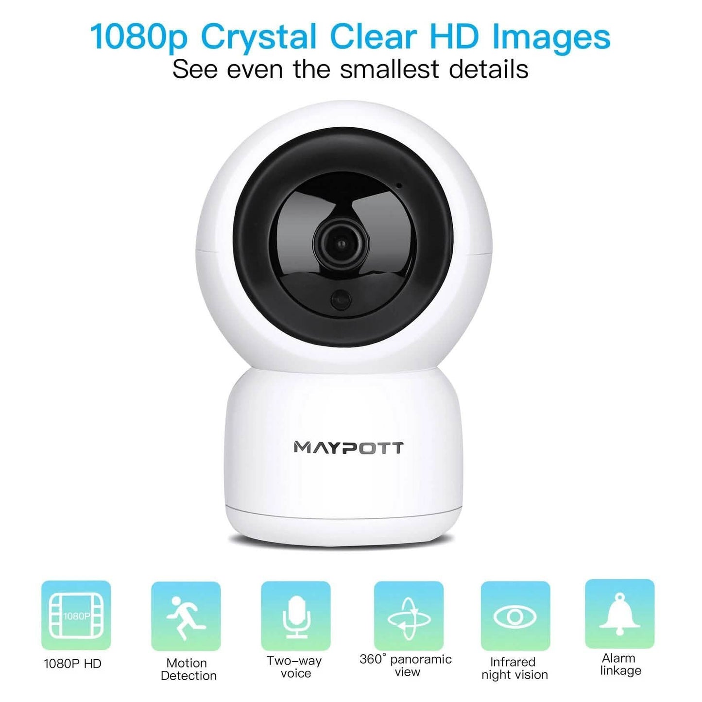 1080P HD Wireless Smart Spy Camera WiFi Security IR Night Vision Baby Monitor DailySale