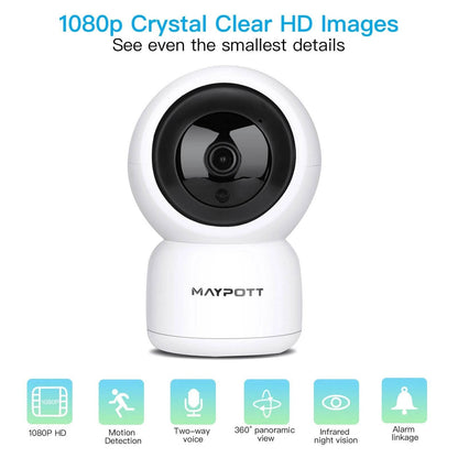 1080P HD Wireless Smart Spy Camera WiFi Security IR Night Vision Baby Monitor DailySale