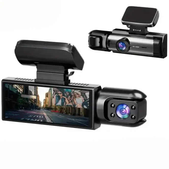 1080P High-Definition Dual Camera Dash Cam for Cars 3.16 Inch IPS Screen GPS and Lane Departure Warning DailySale