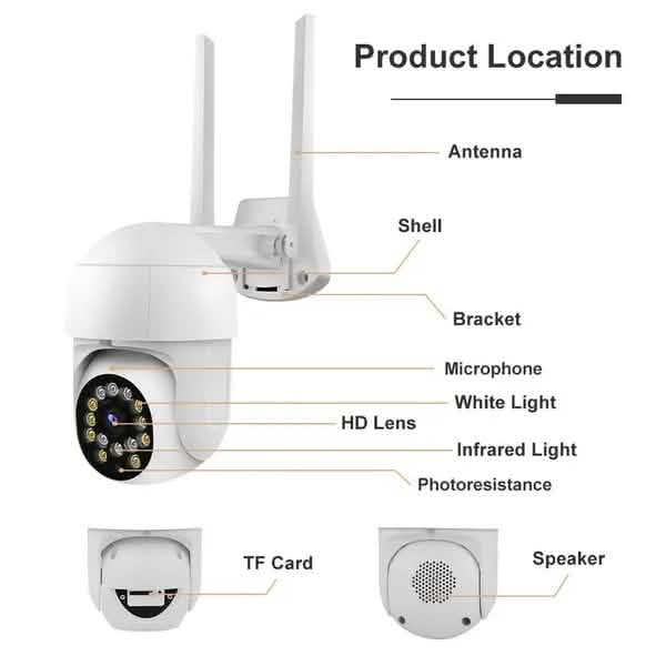 1080P Outdoor Full Color Night Vision Surveillance Camera DailySale